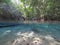 Natural spa fed by a crystal clear spring in the brazilian rainforest