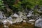 Natural spring pool creek in Northern Albania Tropja