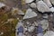 Natural stone as heart from an high path in South Tyrol