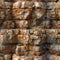 Natural Stone Background. Jagged Slate Rock Formation With Detailed Textures. Generative AI
