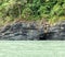 Natural Stone Layer over The Sea in Thailand used as Background Texture