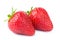 Natural strawberries isolated