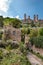 Natural surroundings and town towers at San Gimignano