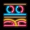 natural thermal circulation neon glow icon illustration