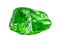 natural tumbled chromian diopside crystal cutout