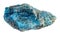 natural unpolished blue apatite stone cutout