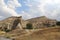 Natural valley with volcanic tuff stone rocks in Pasabag in Cappadocia, Turkey.