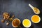 Natural Various Honey and Nuts. Honey in glass jar and dipper, Sweet Honeycombs