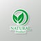 Natural vector design.logo natural product