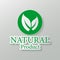 Natural vector design.logo natural product