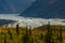 Natural view of the Matanuska Glacier in Alaska, USA