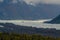 Natural view of the Matanuska Glacier in Alaska, USA