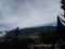 Natural View in the morning with beatiful sky and hill around Dieng Plateau Indonesia