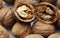 Natural walnuts for a healthy snack
