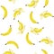 Natural watercolour bananas pattern