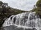 Natural waterfall of Bakers Horton Plains, Sri Lanka