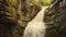 Natural waterfall located in the village of Cantonigros, in Catalonia, Spain