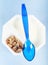 Natural white yogurt with cereals