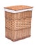 Natural wicker laundry basket