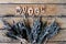 Natural Witch - rustic dried herb bundles with the word Witch bu