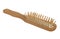 Natural wood hairbrush