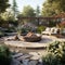 Naturalistic Landscape With Fire Pit: A Vray Inspired Patio Design