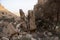 A naturally splitted rock in the Sha`ib Luha Valley near Riyadh