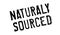 Naturaly Sourced rubber stamp