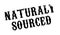 Naturaly Sourced rubber stamp