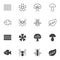 Nature animals icon set