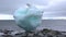 Nature of Antarctica. Icebergs against the background of mountains.Climate Change and Global Warming - Icebergs from