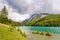 Nature around Lake of Two Jack in Canadian Roky Mountain near Banff