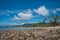 Nature background, clear water tropical beach, Andaman Sea, koh