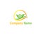 Nature biology organic abstract leaf icon logo design template