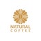 Nature coffee logo design