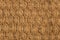 Nature fiber texture from coconut brown macro detail mat