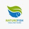 Nature fish logo design