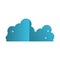 Nature fluffy beauty cloud icon