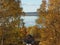 Nature galich lake golden autumn