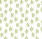 Nature graphics eamless pattern hand drawn green sprigs leaves.