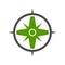Nature Green Compass Symbol Logo Design