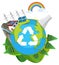A nature green engery logo