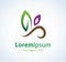 Nature green leaf gift logo logotype icon