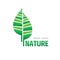 Nature green leaf logo vector design