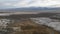 Nature hot springs salty mineral desert area on the surprise valley California.