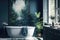 Nature-Inspired Bath Havens: Self-Care and Wellness Vanities. Generative AI