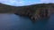 The nature of Kamchatka. Majestic cliffs, hills and mountains. Seascape.