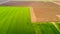 Nature and landscape: Aerial view of a field, cultivation, green grass, countryside, farming,