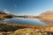 Nature landscape,Connemara, Ireland, Lough Inagh, Lakes with blue water, mountains in the background