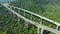 Nature landscape of Imigrantes highway road in Brazil.